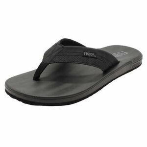 Flojos Men's Black Flip Flops Size 12